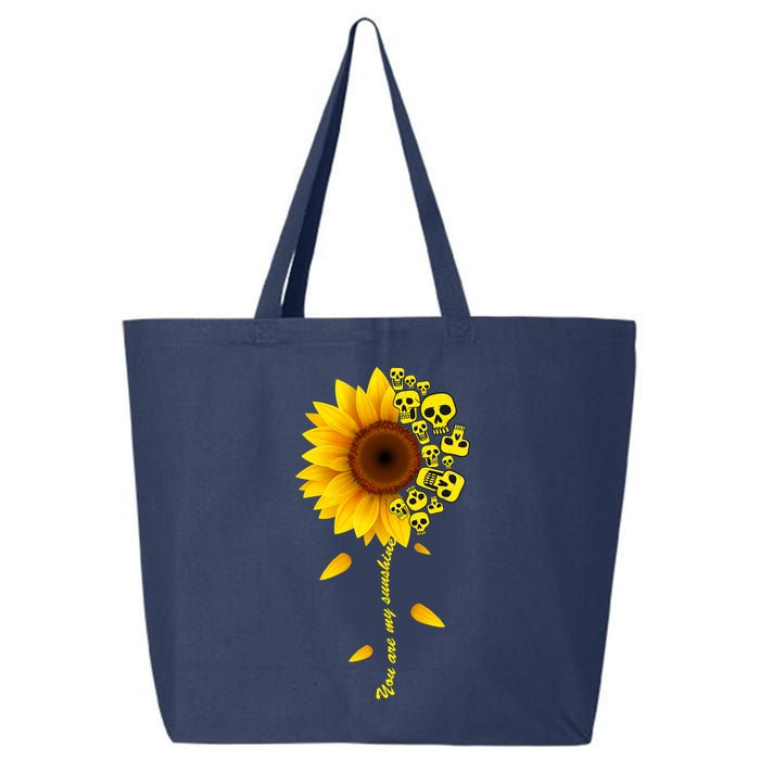 You Are My Sunshine Sunflower Skulls 25L Jumbo Tote