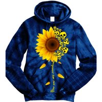 You Are My Sunshine Sunflower Skulls Tie Dye Hoodie