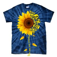 You Are My Sunshine Sunflower Skulls Tie-Dye T-Shirt