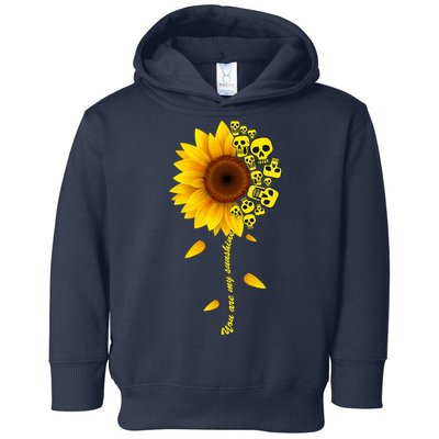 You Are My Sunshine Sunflower Skulls Toddler Hoodie