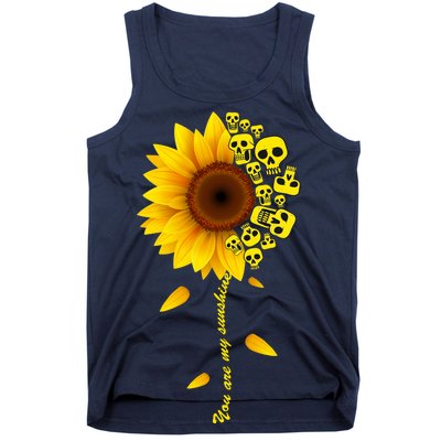 You Are My Sunshine Sunflower Skulls Tank Top