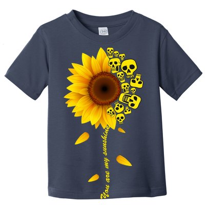 You Are My Sunshine Sunflower Skulls Toddler T-Shirt