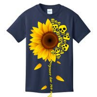 You Are My Sunshine Sunflower Skulls Kids T-Shirt