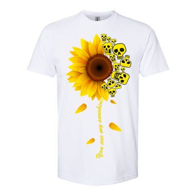 You Are My Sunshine Sunflower Skulls Softstyle CVC T-Shirt