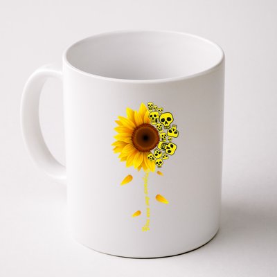 You Are My Sunshine Sunflower Skulls Coffee Mug