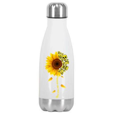 You Are My Sunshine Sunflower Skulls Stainless Steel Insulated Water Bottle