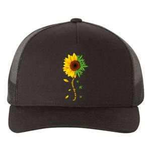 You Are My Sunshine Weed Sunflower Marijuana  Yupoong Adult 5-Panel Trucker Hat