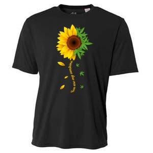 You Are My Sunshine Weed Sunflower Marijuana  Cooling Performance Crew T-Shirt