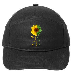 You Are My Sunshine Weed Sunflower Marijuana  7-Panel Snapback Hat