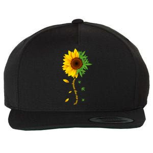 You Are My Sunshine Weed Sunflower Marijuana  Wool Snapback Cap