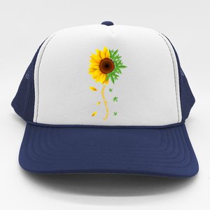 You Are My Sunshine Weed Sunflower Marijuana  Trucker Hat