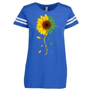 You Are My Sunshine Weed Sunflower Marijuana  Enza Ladies Jersey Football T-Shirt