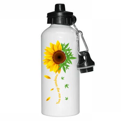 You Are My Sunshine Weed Sunflower Marijuana  Aluminum Water Bottle 