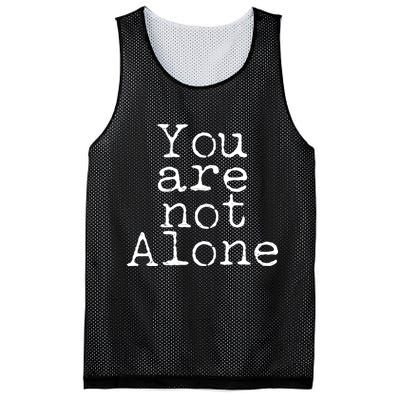 You Are Not Alone Mesh Reversible Basketball Jersey Tank