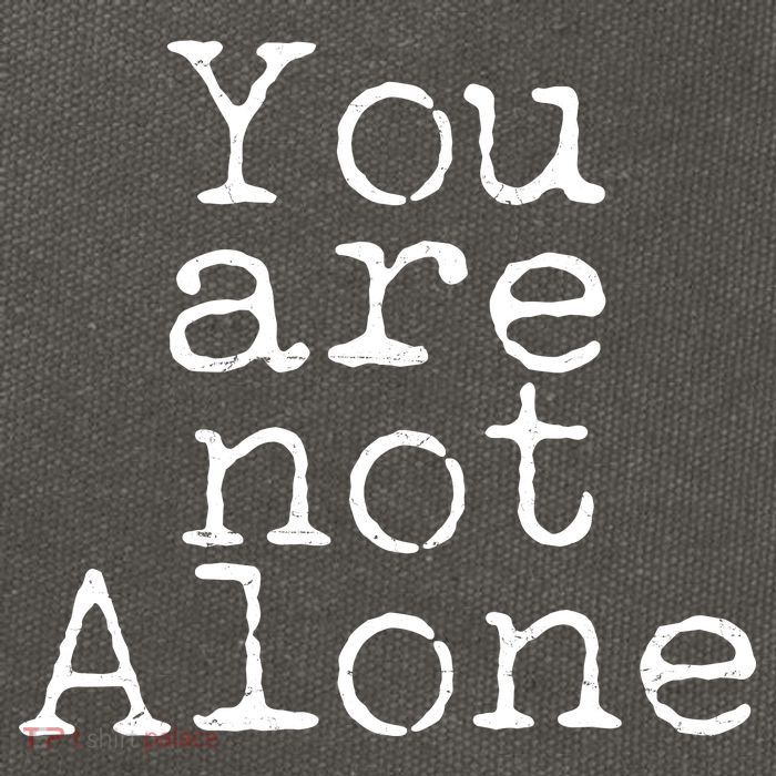 You Are Not Alone Cotton Canvas Backpack