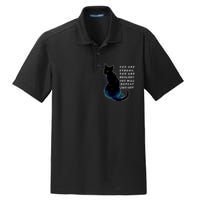 You Are Strong Resilient You Will Defeat This Shit Cat Dry Zone Grid Polo