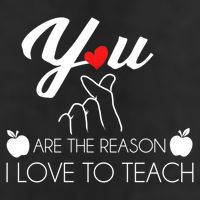 You Are The Reason I Love To Teach 7 Panel Mesh Trucker Snapback Hat