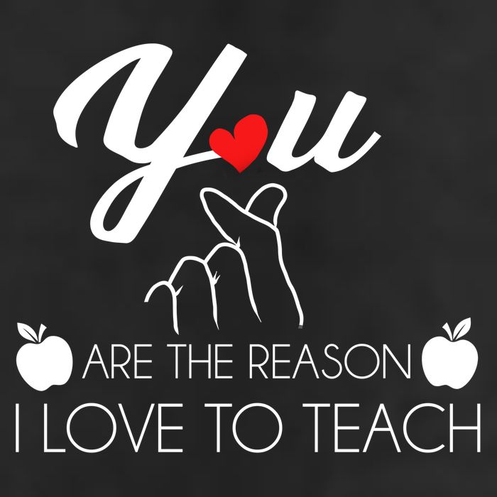 You Are The Reason I Love To Teach 7 Panel Mesh Trucker Snapback Hat