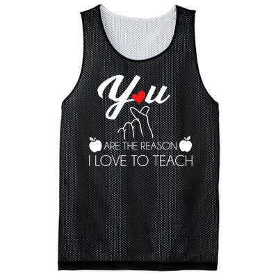 You Are The Reason I Love To Teach Mesh Reversible Basketball Jersey Tank