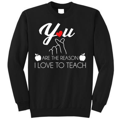 You Are The Reason I Love To Teach Tall Sweatshirt