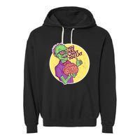 You Are What You Eat Zombie Nerd Brains Garment-Dyed Fleece Hoodie