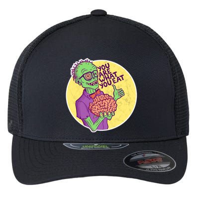 You Are What You Eat Zombie Nerd Brains Flexfit Unipanel Trucker Cap