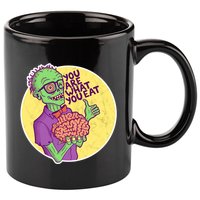 You Are What You Eat Zombie Nerd Brains 11oz C Handle Ceramic Mug