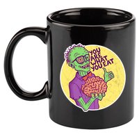 You Are What You Eat Zombie Nerd Brains 11oz C Handle Ceramic Mug