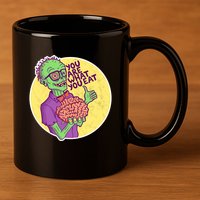 You Are What You Eat Zombie Nerd Brains 11oz C Handle Ceramic Mug