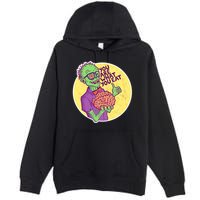 You Are What You Eat Zombie Nerd Brains Premium Pullover Hoodie