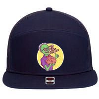 You Are What You Eat Zombie Nerd Brains 7 Panel Mesh Trucker Snapback Hat
