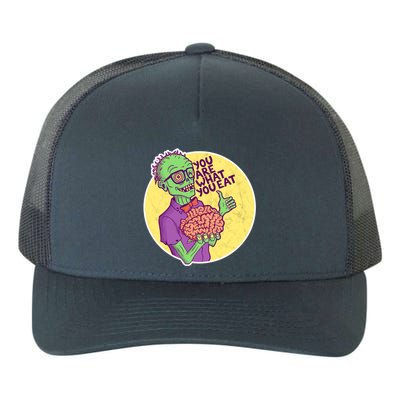 You Are What You Eat Zombie Nerd Brains Yupoong Adult 5-Panel Trucker Hat