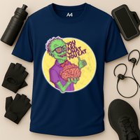 You Are What You Eat Zombie Nerd Brains Performance Shirt