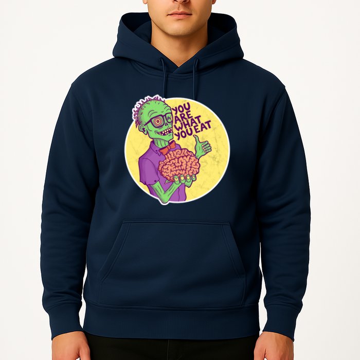 You Are What You Eat Zombie Nerd Brains Hoodie