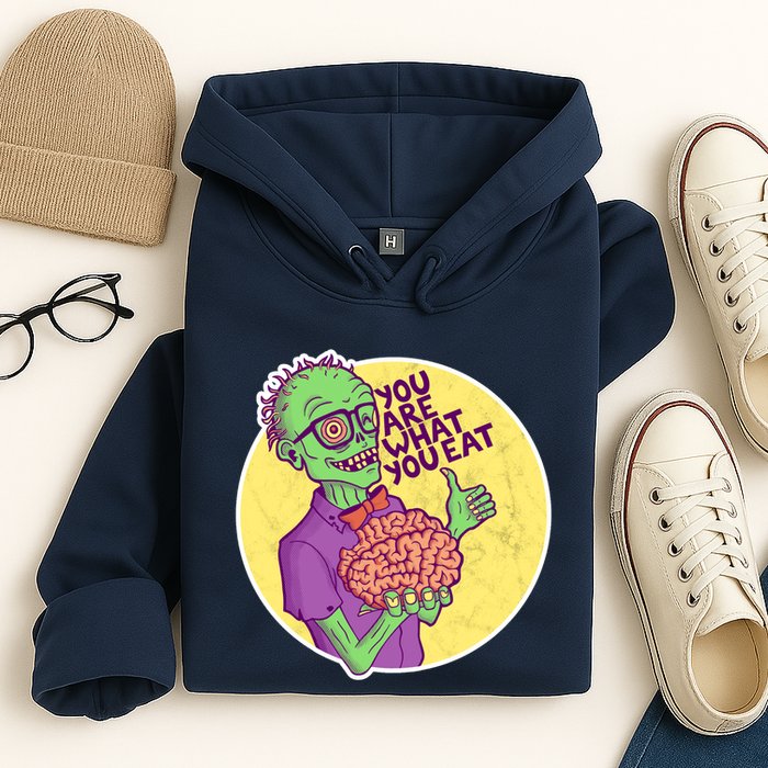 You Are What You Eat Zombie Nerd Brains Hoodie