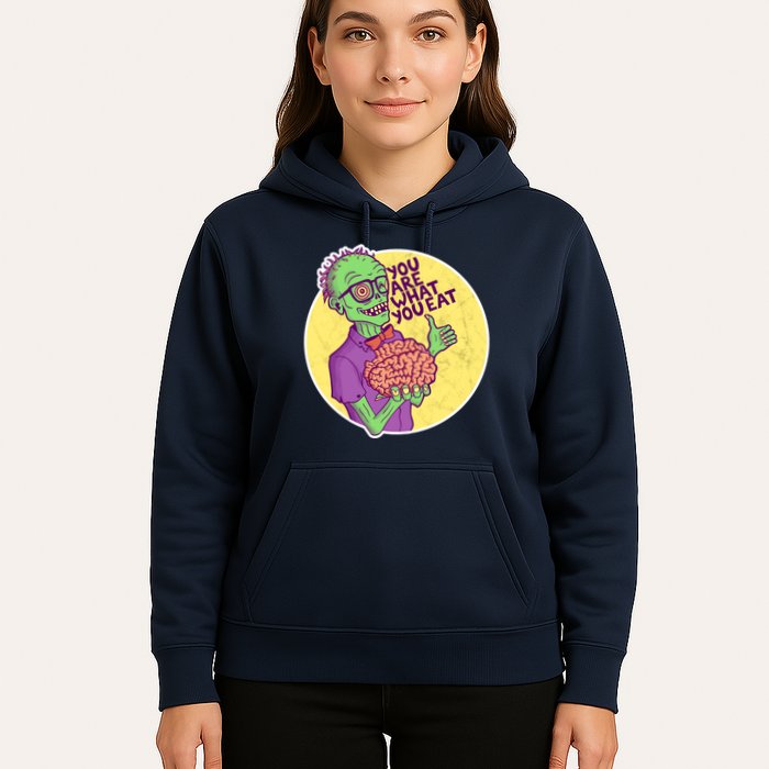You Are What You Eat Zombie Nerd Brains Hoodie
