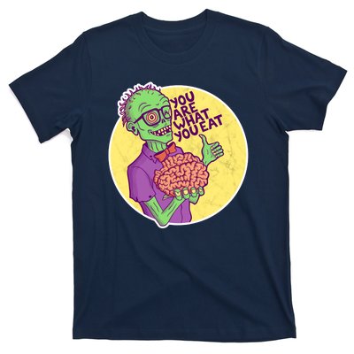 You Are What You Eat Zombie Nerd Brains T-Shirt