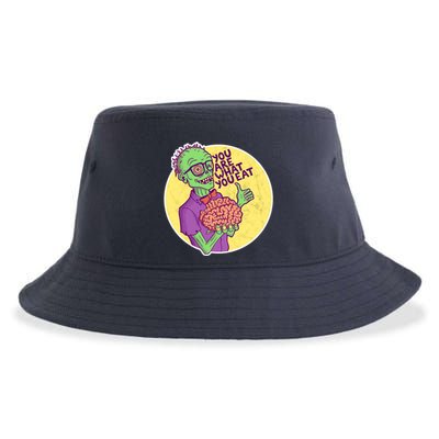 You Are What You Eat Zombie Nerd Brains Sustainable Bucket Hat