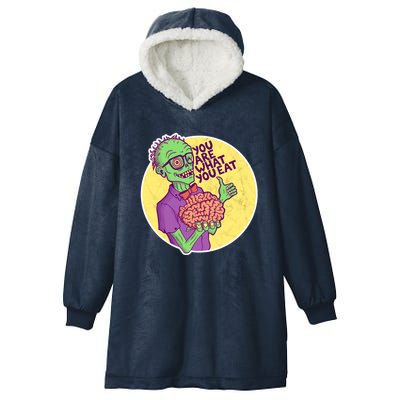 You Are What You Eat Zombie Nerd Brains Hooded Wearable Blanket