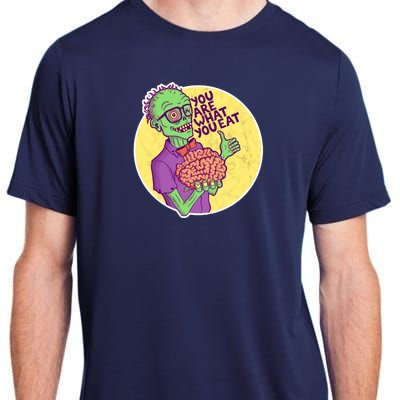 You Are What You Eat Zombie Nerd Brains Adult ChromaSoft Performance T-Shirt