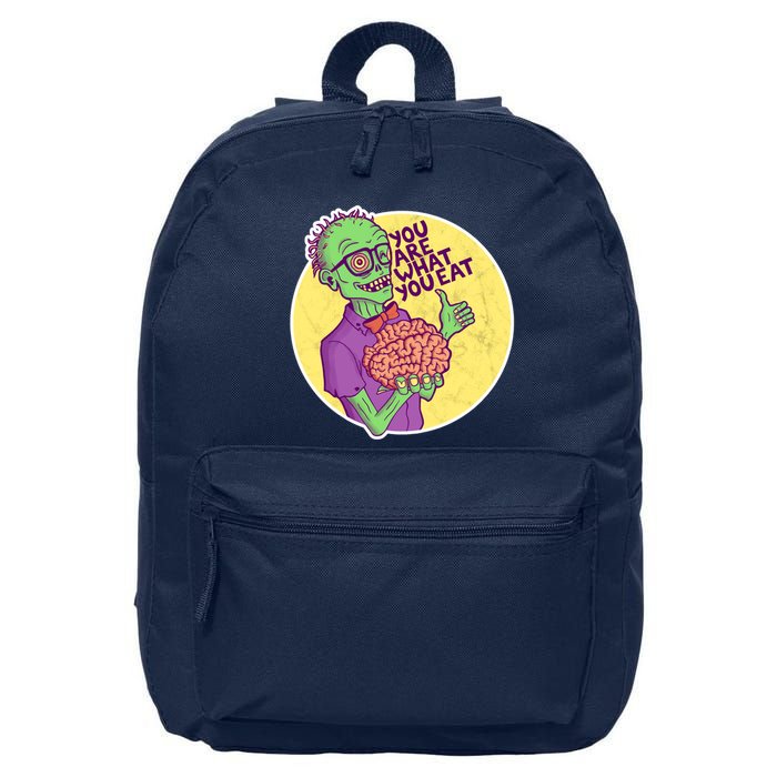 You Are What You Eat Zombie Nerd Brains 16 in Basic Backpack