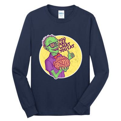 You Are What You Eat Zombie Nerd Brains Tall Long Sleeve T-Shirt