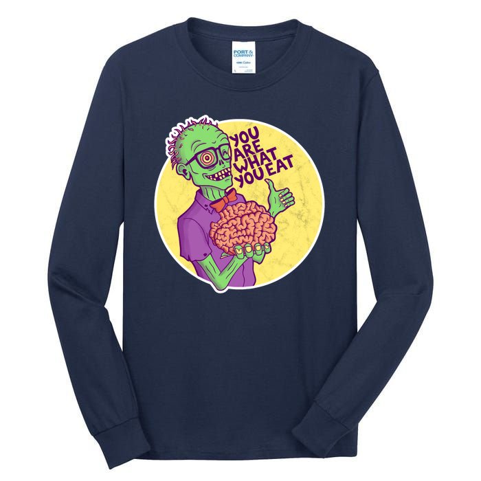 You Are What You Eat Zombie Nerd Brains Tall Long Sleeve T-Shirt