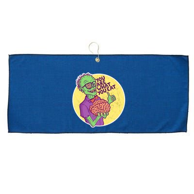 You Are What You Eat Zombie Nerd Brains Large Microfiber Waffle Golf Towel