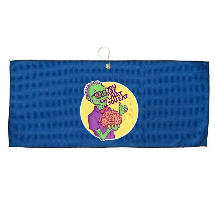 You Are What You Eat Zombie Nerd Brains Large Microfiber Waffle Golf Towel