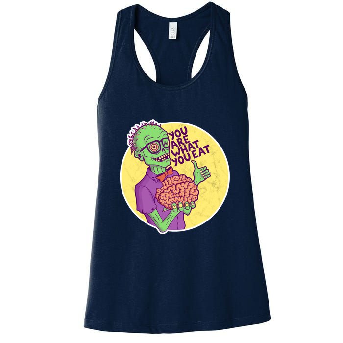 You Are What You Eat Zombie Nerd Brains Womens Tank Top