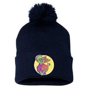 You Are What You Eat Zombie Nerd Brains Pom Pom 12in Knit Beanie