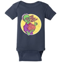 You Are What You Eat Zombie Nerd Brains Baby Bodysuit