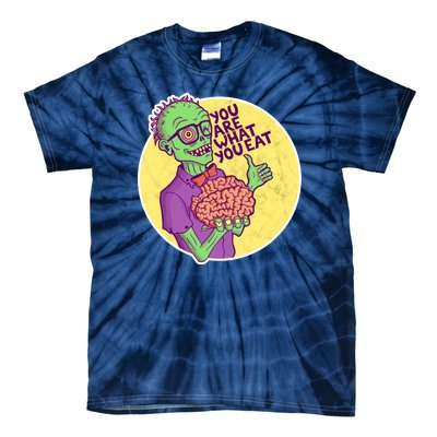 You Are What You Eat Zombie Nerd Brains Tie-Dye T-Shirt