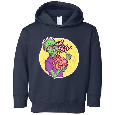 You Are What You Eat Zombie Nerd Brains Toddler Hoodie